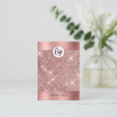 Elegant Roos Gold Ketting Bracelet-kaart Visitekaartje (Staand voorkant)