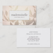 Elegant Roos Gold laat Esthetian Beauty over Visitekaartje (Voorkant / Achterkant)