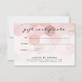 Elegant Roos Gold Lashes Cadeaubon (Achterkant)