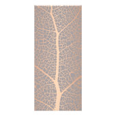 Elegant Roos Gold Leaf Tree Patroon Reclamekaart (Achterkant)