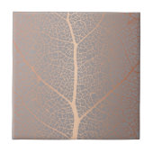 Elegant Roos Gold Leaf Tree Patroon Tegeltje (Voorkant)