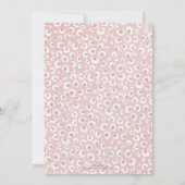 Elegant Roos Gold Leopard Print White Patroon Kaart (Achterkant)