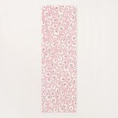 Elegant Roos Gold Leopard Print White Patroon Yogamat (Achterkant)