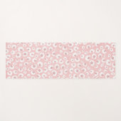 Elegant Roos Gold Leopard Print White Patroon Yogamat (Voorkant (horizontaal))