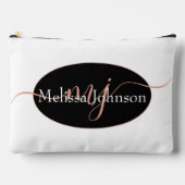 Elegant Roos Gold lettering op zwart Etui (Voorkant)