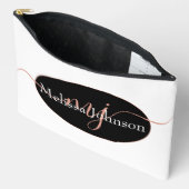 Elegant Roos Gold lettering op zwart Etui (Open)