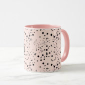 Elegant Roos Gold lettering op zwarte Mok (Voorkant rechts)