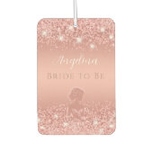 Elegant Roos Gold Luxe Shimmer Vrijgezellenfeest Luchtverfrisser (Voorkant)