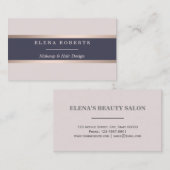 Elegant Roos Gold Makeup Stylist Visitekaartje (Voorkant / Achterkant)