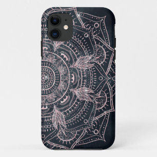 Elegant Roos Gold Mandala Grey Nebula Design Case-Mate iPhone Case