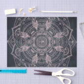 Elegant Roos Gold Mandala Grey Nebula Design Tissuepapier (Craft)