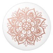 Elegant Roos Gold Mandala Keramische Knop (Voorkant)