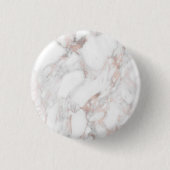 Elegant Roos Gold Marble - aangepaste lege Sjabloo Ronde Button 3,2 Cm (Voorkant)