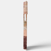 Elegant Roos Gold Marble Agate Script Case-Mate iPhone Case (Achterkant / Rechts)