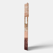 Elegant Roos Gold Marble Agate Script Hoesje-Mate  Case-Mate iPhone Case (Achterkant / Rechts)