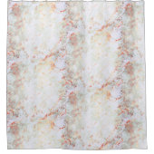 Elegant Roos Gold Marble Douchegordijn (Voorkant)