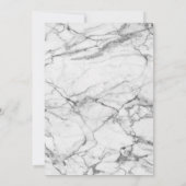 Elegant Roos Gold Marble Floral Wedding Invitation Kaart (Achterkant)