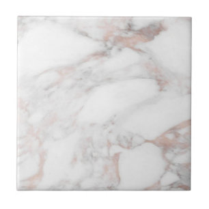 Elegant Roos Gold Marble  Sjabloon Tegeltje