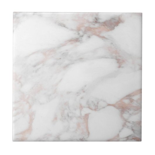 Elegant Roos Gold Marble  Sjabloon Tegeltje (Voorkant)