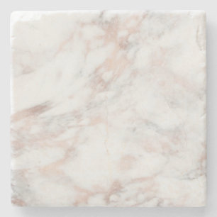 Elegant Roos Gold Marble Sjabloon Trendy Square Stenen Onderzetter
