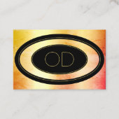 Elegant Roos Gold Marble Trendy Marbling Monogram Visitekaartje (Voorkant)