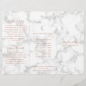 Elegant Roos Gold Marble Trifold Brochure (Voorkant)