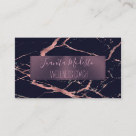 Elegant Roos Gold Marble Visitekaartje