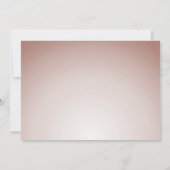 Elegant Roos Gold Masquerade Theme Quinceanera Kaart (Achterkant)