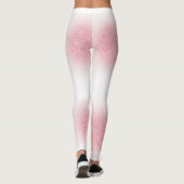 Elegant Roos Gold Modern Sjabloon Trendy Leggings (Achterkant)