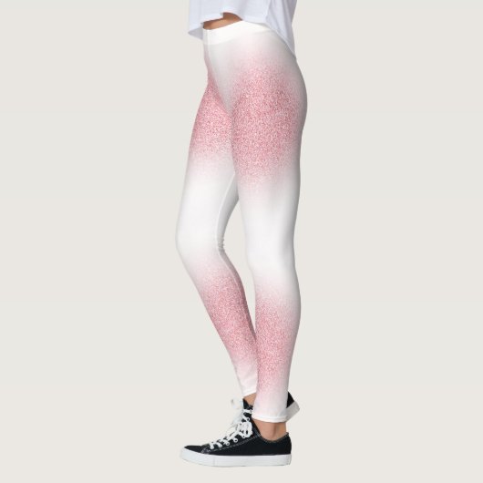 Elegant Roos Gold Modern Sjabloon Trendy Leggings (Links)