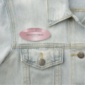 Elegant Roos Gold Modern Trendy Design Sjabloon Naamplaatje (In situ)