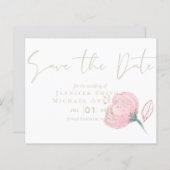 Elegant Roos Gold Modern Wedding Sparkle (Voorkant / Achterkant)