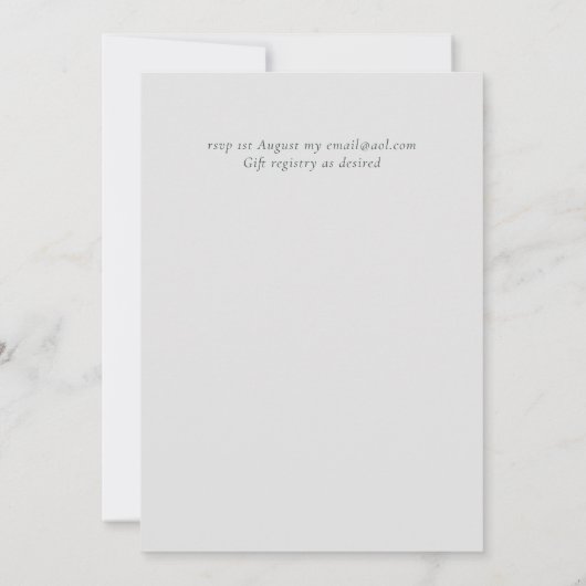 Elegant Roos Gold Modern Wedding Sparkle (Achterkant)