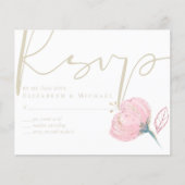 Elegant Roos Gold Modern Wedding Sparkle (Voorkant)