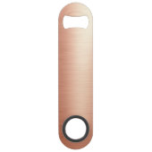 Elegant Roos Gold Monogram Aangepaste flesopening  Speed Flessenopener (Achterkant)