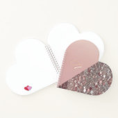 Elegant Roos Gold Monogram Notitieboek (Binnen)