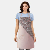 Elegant Roos Gold Monogram Schort (Gedragen)