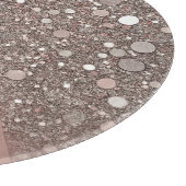 Elegant Roos Gold Monogram Snijplank (Hoek)