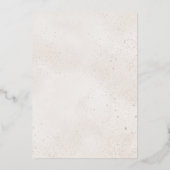 Elegant Roos Gold Monogram Wedding Folie Uitnodigi Uitnodiging (Achterkant)