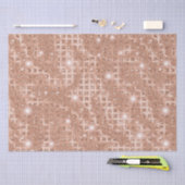 Elegant Roos Gold Mosaic Metallic Glitter Tissuepapier (Craft)