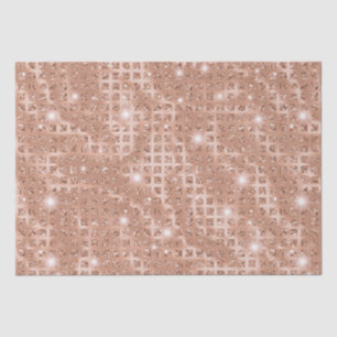 Elegant Roos Gold Mosaic Metallic Glitter Tissuepapier