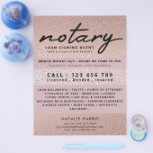 Elegant Roos Gold Notary Loans Agent Flyer (Enkel)