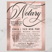 Elegant Roos Gold Notional Loan Agent Flyer (Voorkant)