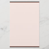 Elegant Roos Gold op Black Stationery Briefpapier (Achterkant)