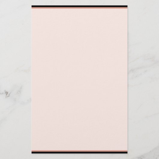 Elegant Roos Gold op Black Stationery Briefpapier (Achterkant)