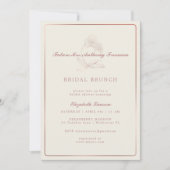 Elegant Roos Gold Orchid Bridal Shower Kaart (Voorkant)