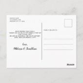 Elegant Roos Gold Pet Dog Weddenschap Hartelijk da Briefkaart (Achterkant)