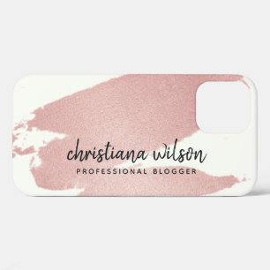 ELEGANT ROOS GOLD PINK BRUSH STROKE CALLIGRAPHY Case-Mate iPhone CASE