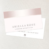 Elegant Roos Gold Pink Day Spa en Salon Visitekaartje