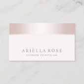 Elegant Roos Gold Pink Day Spa en Salon Visitekaartje (Voorkant)